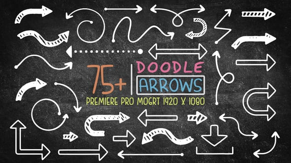 75 Doodle Arrow Pack Mogrt（180484）-技能树
